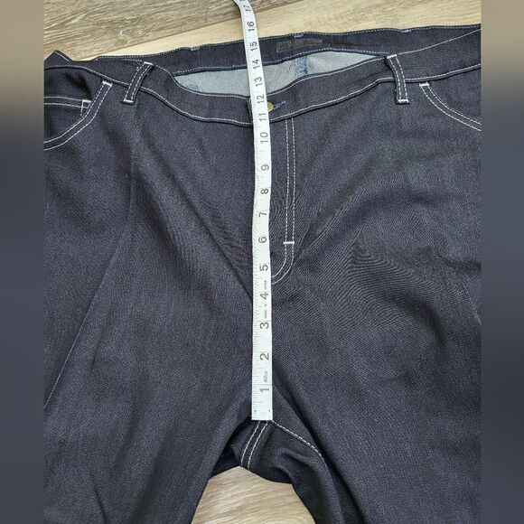 Blue Delta bespoke custom made jeans,  dark denim white stitching - Picture 10 of 12